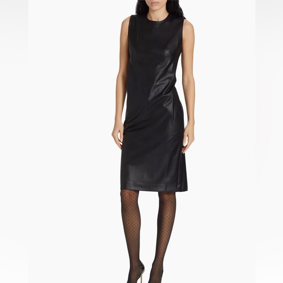 Spanx Faux Leather Sheath Dress - Picture 4 of 7